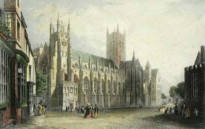 Canterbury Cathedral by Thomas Mann Baynes